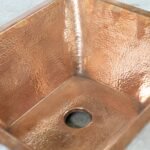 Handcrafted Undermount Hammered Copper Sink - Image 5