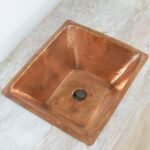 Handcrafted Undermount Hammered Copper Sink - Image 2