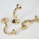 Handcrafted Unlacquered Brass Hooks For Wall - Image 5