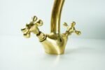 Solid Brass Faucet Gooseneck Sink Bathroom - Image 4