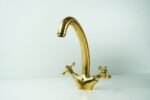 Solid Brass Faucet Gooseneck Sink Bathroom
