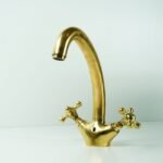 Solid Brass Faucet Gooseneck Sink Bathroom