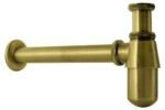 Unlacquered Brass Wall Mount Sink With Brass Mixer Faucet - Image 3