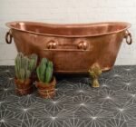 Clawfoot Copper Bathtub Bathroom With Towel Bar