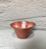 Copper Round Bar Sink, Hammered Copper Round Drum Bar Sink Including Drain - Image 3