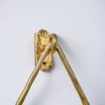 Solid Brass Wall Mounted Triangular Hand Towel Holder For Bathroom - Image 3