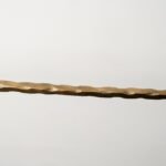 Unlacquered Solid Brass Pot Rail With Hooks , Vintage Pot Hangers for Kitchen - Image 4