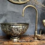 Antique Brass Bathroom Vessel sink