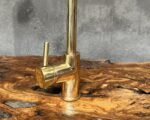 Unlacquered Brass Sink Faucet, Single Handle Mixer Faucet, Wet Bar Brass Sink Faucet - Image 4