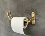 Brass Toilet Paper Holder – Handcrafted Bathroom Style - Image 5