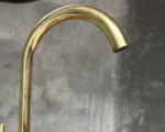 Unlacquered Brass Sink Faucet, Single Handle Mixer Faucet, Wet Bar Brass Sink Faucet - Image 3