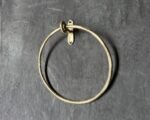 Solid Unlacquered Brass Towel Ring ,Brass Towel Ring Bathroom Hand Towel Holder Round Wall Mount - Image 4