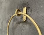 Solid Unlacquered Brass Towel Ring ,Brass Towel Ring Bathroom Hand Towel Holder Round Wall Mount - Image 5