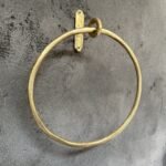 Solid Unlacquered Brass Towel Ring ,Brass Towel Ring Bathroom Hand Towel Holder Round Wall Mount