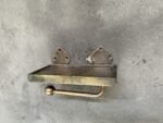 Antique Brass Toilet Roll Holder ,Phone Shelf Style - Image 3