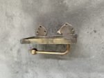 Antique Brass Toilet Roll Holder ,Phone Shelf Style
