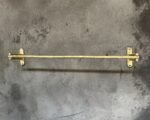 Unlacquered Brass Towel Bar – Wall Mounted Bathroom Rack - Image 3