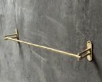Unlacquered Brass Towel Bar – Wall Mounted Bathroom Rack