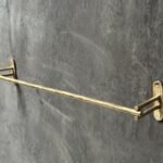 Unlacquered Brass Towel Bar – Wall Mounted Bathroom Rack