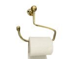 Solid Brass Wall Mount Toilet Paper Holder – Unlacquered Handmade Bathroom Fixture