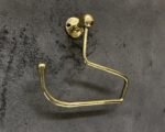 Handcrafted Solid Brass Toilet Roll Holder Stylish Brass Wall Mount Toilet Paper Holder Bathroom - Image 2