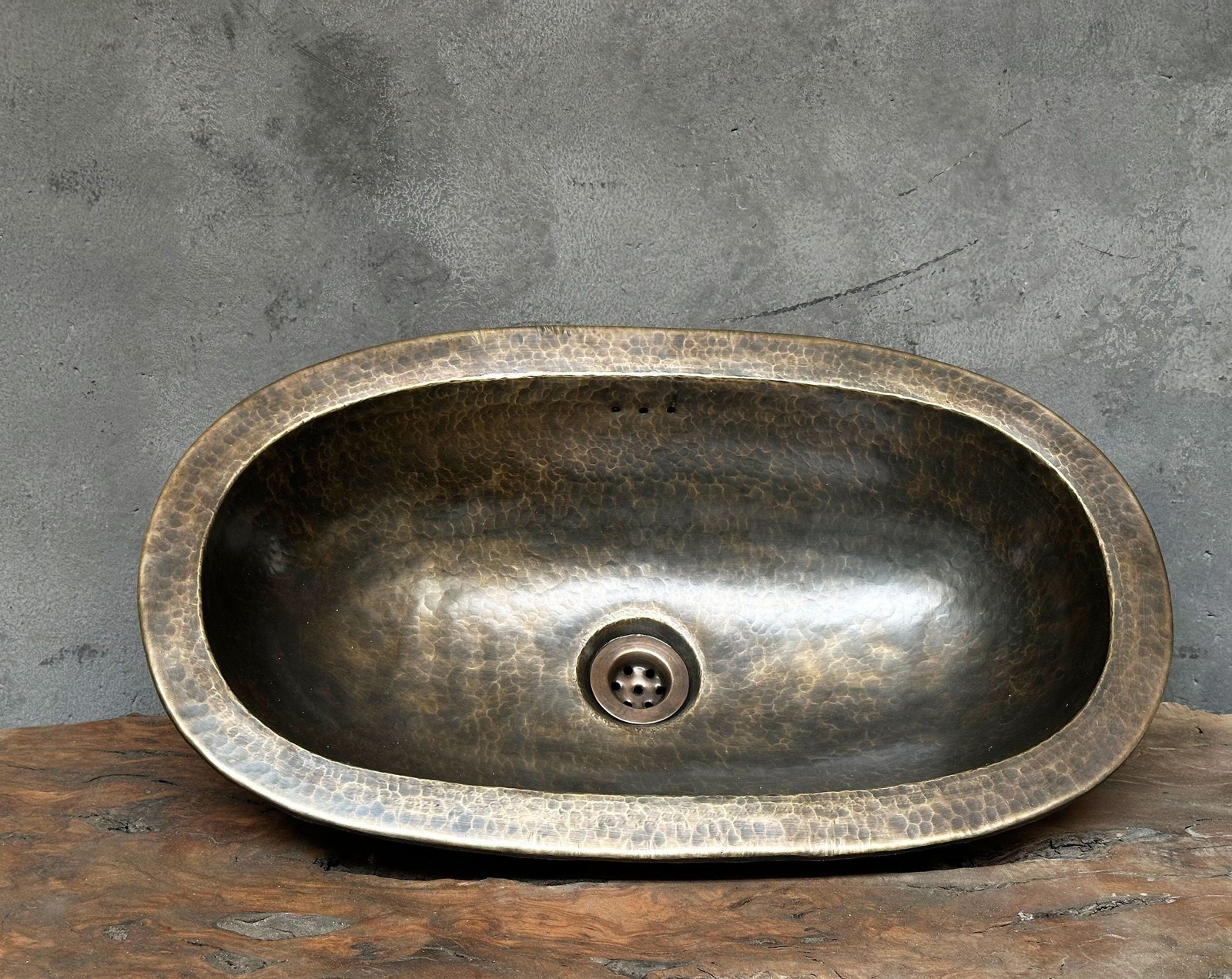 il_fullxfull.6046148379_iqcj Oil Rubbed Bronze Bathroom Sink, Oval Patina Brass Handcrafted Drop in Sink - Image 1