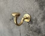 Solid Brass Wall Hooks – Vintage Bathroom Mount Set - Image 5