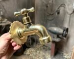 Solid Brass Garden Faucet – Outdoor Cold Water Tap