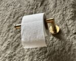 Solid Brass Toilet Roll Holder, Handcrafted Tissue Holder for Bathroom, Wall Mount Toilet Paper Holder - Image 4