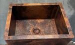 Hammered Copper Farmhouse Sink  Large Copper Kitchen Sink - Image 5