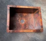 Hammered Copper Farmhouse Sink  Large Copper Kitchen Sink