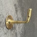 Unlacquered Brass Wall Hooks – Solid Coat Hanger Set