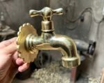Solid Brass Garden Faucet – Outdoor Cold Water Tap - Image 3