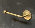 Solid Brass Toilet Paper Holder – Handcrafted Wall Mount - Image 3