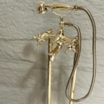 Brass Freestanding Tub Filler – Hand Shower Included - Image 4