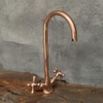 Copper Bathroom Faucet – Gooseneck Sink Tap Design