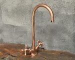 Copper Bathroom Faucet – Gooseneck Sink Tap Design - Image 5
