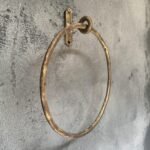 Antique Brass Towel Ring – Round Wall Mount Holder - Image 3