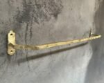 Solid Brass Towel Rack – Wall Mounted Unlacquered Bar - Image 2