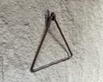 Aged Copper Towel Holder – Wall Mounted Triangle Ring - Image 2