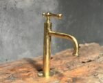 Victorian Brass Bathroom Faucet – Unlacquered Finish - Image 3