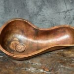 River Copper Sink – Hammered Undermount Bar Basin