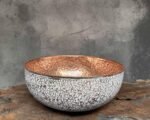 White Hammered Copper Sink – Unique Vessel Basin - Image 2