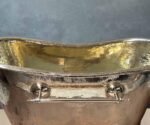 Clawfoot Bathroom Bathtub, Unlacquered Brass Soaking Bathtub, Outdoor Soaking Tub With Towel Holder - Image 2