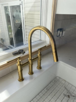 Brass Three Hole Bridge Faucet