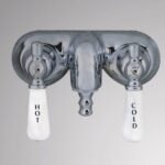 Old-Style Tub Faucet - Porcelain Lever Handles - Image 2