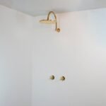 Rainfall Brass Shower System With Victorian Arm - Image 3