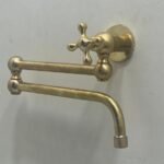 Unpainted Brass Cross Pot Filler