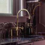 Unlacquered Brass Bridge Kitchen Faucet