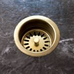 Unlacquered Brass Disposer Flange with Removable Basket Strainer - Image 3